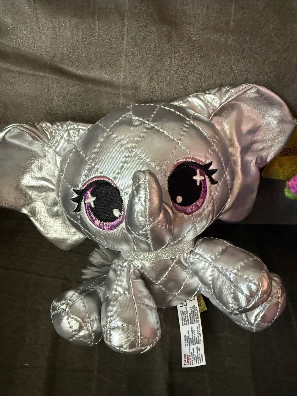 Ty Multicolor Plush Elephant & Giraffe Set - Bright Patterned Collectibles